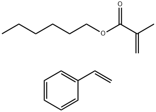 2-Propenoic acid, 2-methyl-, hexyl ester, polymer with ethenylbenzene