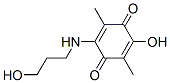 2-Hydroxy-5-[(3-hydroxypropyl)amino]-3,6-dimethyl-1,4-benzoquinone