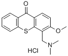 9-Thioxanthenone, 3-methoxy-4-(dimethylaminomethyl)-, hydrochloride