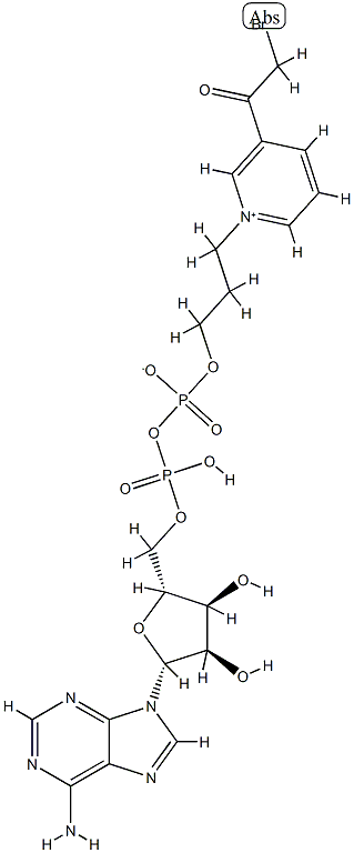 3-((3-bromoacetylpyridinio)propyl)adenosine pyrophosphate