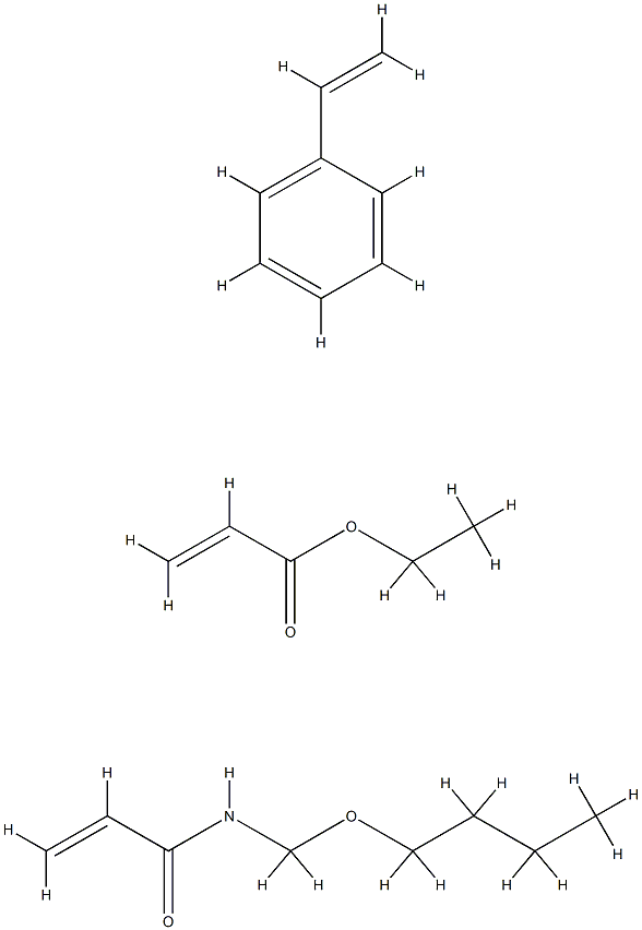 2-丙烯酸乙酯与N-(丁氧基甲基)-2-丙烯酰胺和苯乙烯的聚合物