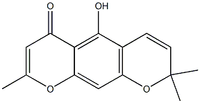 5-Hydroxy-2,2,8-trimethyl-2H,6H-benzo[1,2-b:5,4-b']dipyran-6-one