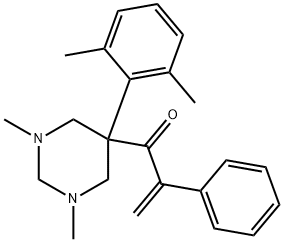 1-[Hexahydro-1,3-dimethyl-5-(2,6-xylyl)pyrimidin-5-yl]-2-phenyl-2-propen-1-one