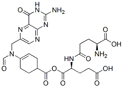 10-formyltetrahydropteroyl-gamma-glutamylglutamic acid