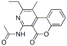 4-(Acetylamino)-2-ethyl-1-methyl-5H-[1]benzopyrano[3,4-c]pyridin-5-one