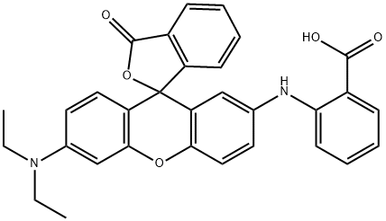 2-[[6'-(Diethylamino)-3-oxospiro[isobenzofuran-1(3H),9'-[9H]xanthen]-2'-yl]amino]benzoic acid