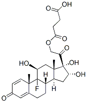 9-fluoro-11beta,16alpha,17,21-tetrahydroxypregna-1,4-diene-3,20-dione mono(hydrogen succinate)