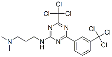 N,N-Dimethyl-N'-[4-(trichloromethyl)-6-[3-(trichloromethyl)phenyl]-1,3,5-triazin-2-yl]-1,3-propanediamine