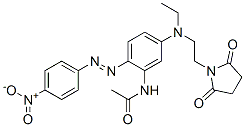 N-[5-[[2-(2,5-dioxo-1-pyrrolidinyl)ethyl]ethylamino]-2-[(4-nitrophenyl)azo]phenyl]acetamide