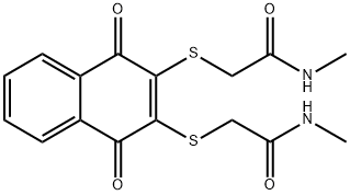 Acetamide, 2,2-(1,4-dihydro-1,4-dioxo-2,3-naphthalenediyl)bis(thio)bisN-methyl-