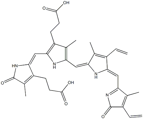 13,18-Divinyl-1,19,22,24-tetrahydro-2,8,12,17-tetramethyl-1,19-dioxo-21H-biline-3,7-dipropionic acid