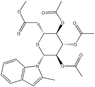 2-Methyl-1-(2-O,3-O,4-O,6-O-tetraacetyl-β-D-glucopyranosyl)-1H-indole