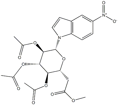 5-Nitro-1-(2-O,3-O,4-O,6-O-tetraacetyl-β-D-glucopyranosyl)-1H-indole