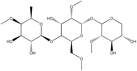 [2-O-Methyl-α-L-lyxopyranosyl]4-O-(6-deoxy-4-O-methyl-β-D-galactopyranosyl)-2-O,6-O-dimethyl-β-D-mannopyranoside