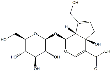 (1S)-1α-(β-D-Glucopyranosyloxy)-1,4a,5,7aα-tetrahydro-4aα-hydroxy-7-(hydroxymethyl)cyclopenta[c]pyran-4-carboxylic acid