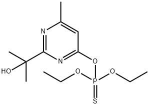 Phosphorothioic acid O,O-diethyl O-[2-(1-hydroxy-1-methylethyl)-6-methylpyrimidin-4-yl] ester