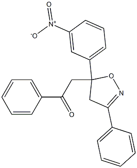 α-[5-(m-Nitrophenyl)-3-phenyl-2-isoxazolin-5-yl]acetophenone
