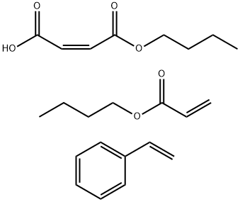 (Z)-2-丁烯二酸单丁酯与2-丙烯酸丁酯和乙烯基苯的聚合物