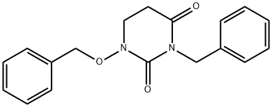 2,4(1H,3H)-Pyrimidinedione, 5,6-dihydro-3-benzyl-1-benzyloxy-