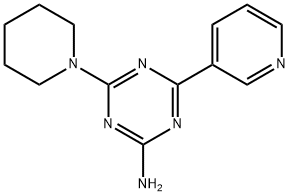 4-Piperidino-6-(3-pyridyl)-1,3,5-triazin-2-amine