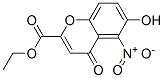 6-Hydroxy-5-nitro-4-oxo-4H-1-benzopyran-2-carboxylic acid ethyl ester
