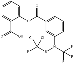 2-[[3-[[(dichlorofluoromethyl)thio](trifluoromethyl)amino]benzoyl]oxy]benzoic acid