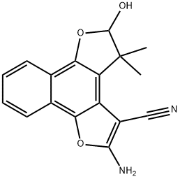 2-Amino-4,5-dihydro-5-hydroxy-4,4-dimethyl-naphtho[1,2-b:4,3-b'']difuran-3-carbonitrile