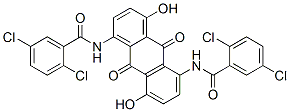 N,N'-(9,10-dihydro-4,8-dihydroxy-9,10-dioxoanthracene-1,5-diyl)bis(2,5-dichlorobenzamide)