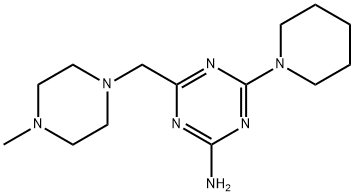 s-Triazine, 2-amino-4-((4-methyl-1-piperazinyl)methyl)-6-piperidino-