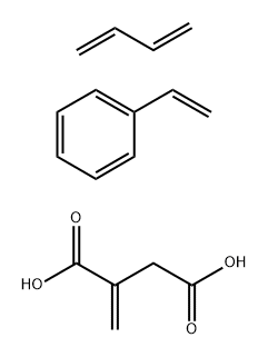 亚甲基丁二酸与1,3-丁二烯和乙烯基苯的聚合物