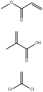 2-Propenoic acid, 2-methyl-, polymer with 1,1-dichloroethene and methyl 2-propenoate