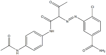 4'-乙酰氨基-2-[(5-氨基甲酰-2-氯苯基)偶氮]乙酰乙酰苯胺
