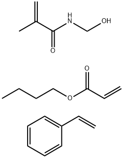 2-丙烯酸丁酯与乙烯基苯和N-(羟甲基)-2-甲基-2-丙烯酰胺的聚合物