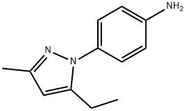 Benzenamine, 4-(5-ethyl-3-methyl-1H-pyrazol-1-yl)- (9CI)