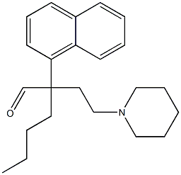 α-Butyl-α-(1-naphtyl)-1-piperidinebutanal
