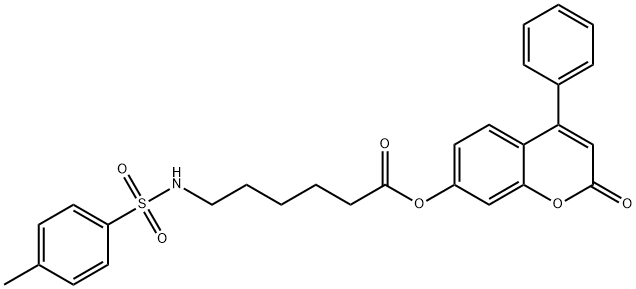 2-oxo-4-phenyl-2H-chromen-7-yl 6-{[(4-methylphenyl)sulfonyl]amino}hexanoate