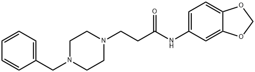 N-(benzo[d][1,3]dioxol-5-yl)-3-(4-benzylpiperazin-1-yl)propanamide