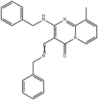 (E)-2-(benzylamino)-3-((benzylimino)methyl)-9-methyl-4H-pyrido[1,2-a]pyrimidin-4-one
