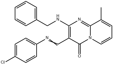 (E)-2-(benzylamino)-3-(((4-chlorophenyl)imino)methyl)-9-methyl-4H-pyrido[1,2-a]pyrimidin-4-one
