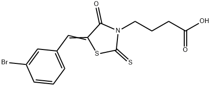 4-(5-(3-溴苄基亚基)-4-氧代-2-硫代噻唑烷-3-基)丁酸