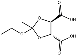 1,3-Dioxolane-4,5-dicarboxylicacid,2-ethoxy-2-methyl-,(4R,5R)-(9CI)