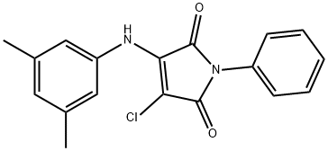 3-chloro-4-(3,5-dimethylanilino)-1-phenyl-1H-pyrrole-2,5-dione
