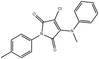 3-chloro-4-(methylanilino)-1-(4-methylphenyl)-1H-pyrrole-2,5-dione