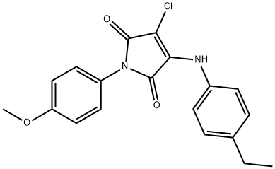 3-chloro-4-(4-ethylanilino)-1-(4-methoxyphenyl)-1H-pyrrole-2,5-dione
