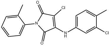 3-chloro-4-(3-chloro-4-methylanilino)-1-(2-methylphenyl)-1H-pyrrole-2,5-dione