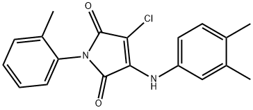 3-chloro-4-(3,4-dimethylanilino)-1-(2-methylphenyl)-1H-pyrrole-2,5-dione