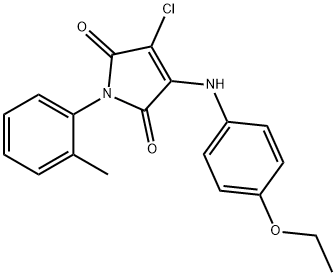 3-chloro-4-(4-ethoxyanilino)-1-(2-methylphenyl)-1H-pyrrole-2,5-dione