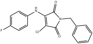 1-benzyl-3-chloro-4-(4-fluoroanilino)-1H-pyrrole-2,5-dione