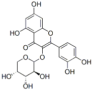 3-(arabinosyloxy)-2-(3,4-dihydroxyphenyl)-5,7-dihydroxy-4H-1-benzopyran-4-one
