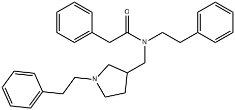 N-(2-Phenylethyl)-N-[[1-(2-phenylethyl)pyrrolidin-3-yl]methyl]-2-phenylacetamide